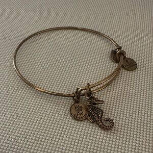 Alex and Ani Bronze Seahorse Bangle